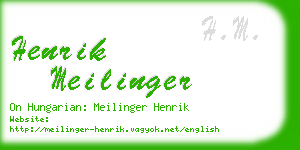 henrik meilinger business card